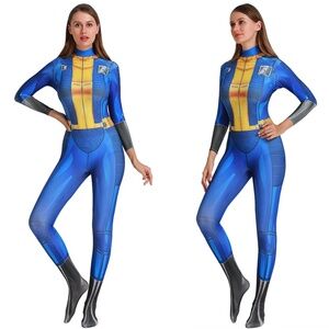 Fallout Vault #111 ADULT Large Dweller Jumpsuit  Costume Cosplay NWT halloween